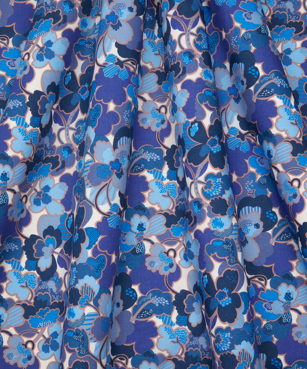Liberty of London Tana Lawn - Prospect Flower B (Blue)