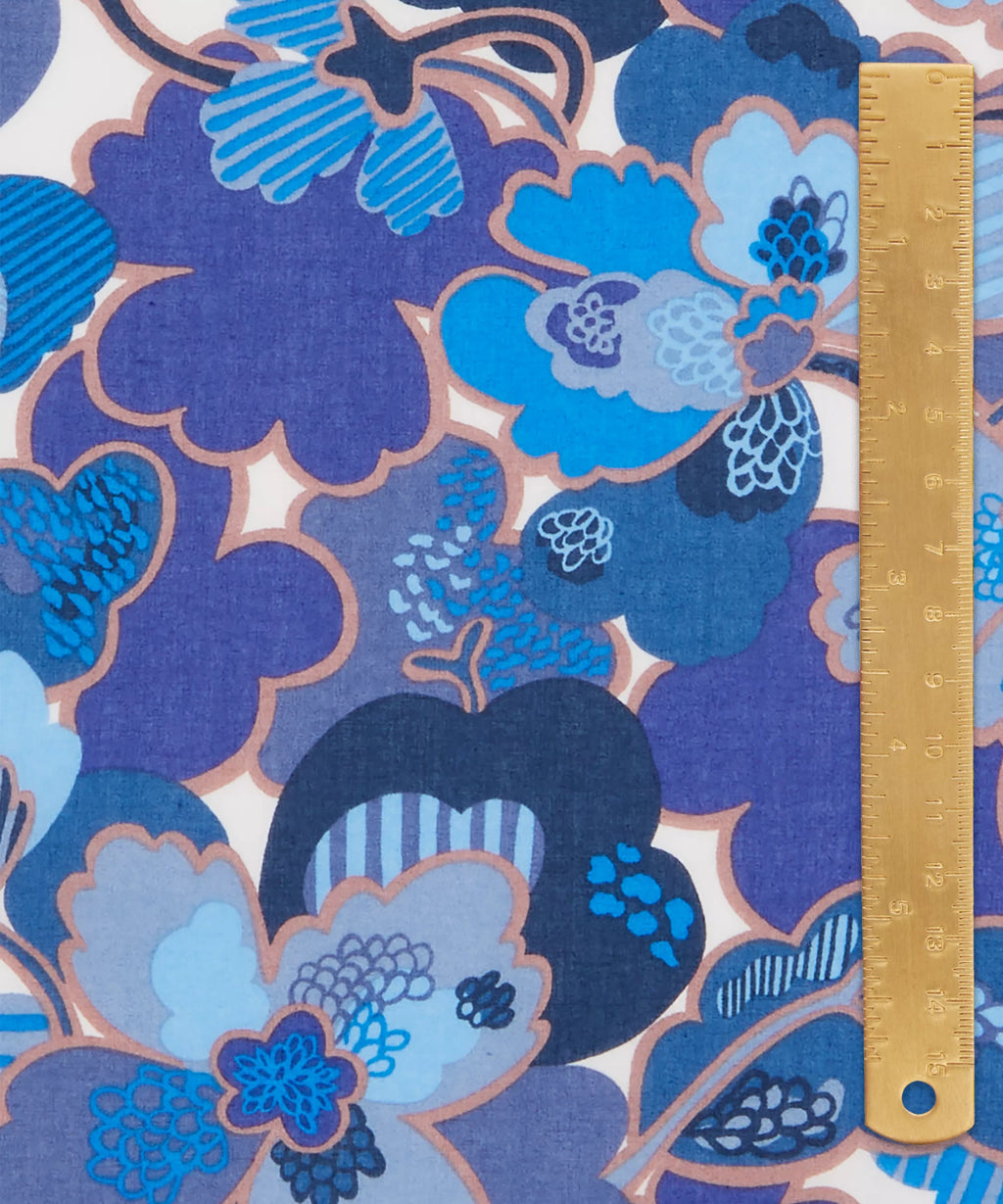 Liberty of London Tana Lawn - Prospect Flower B (Blue)
