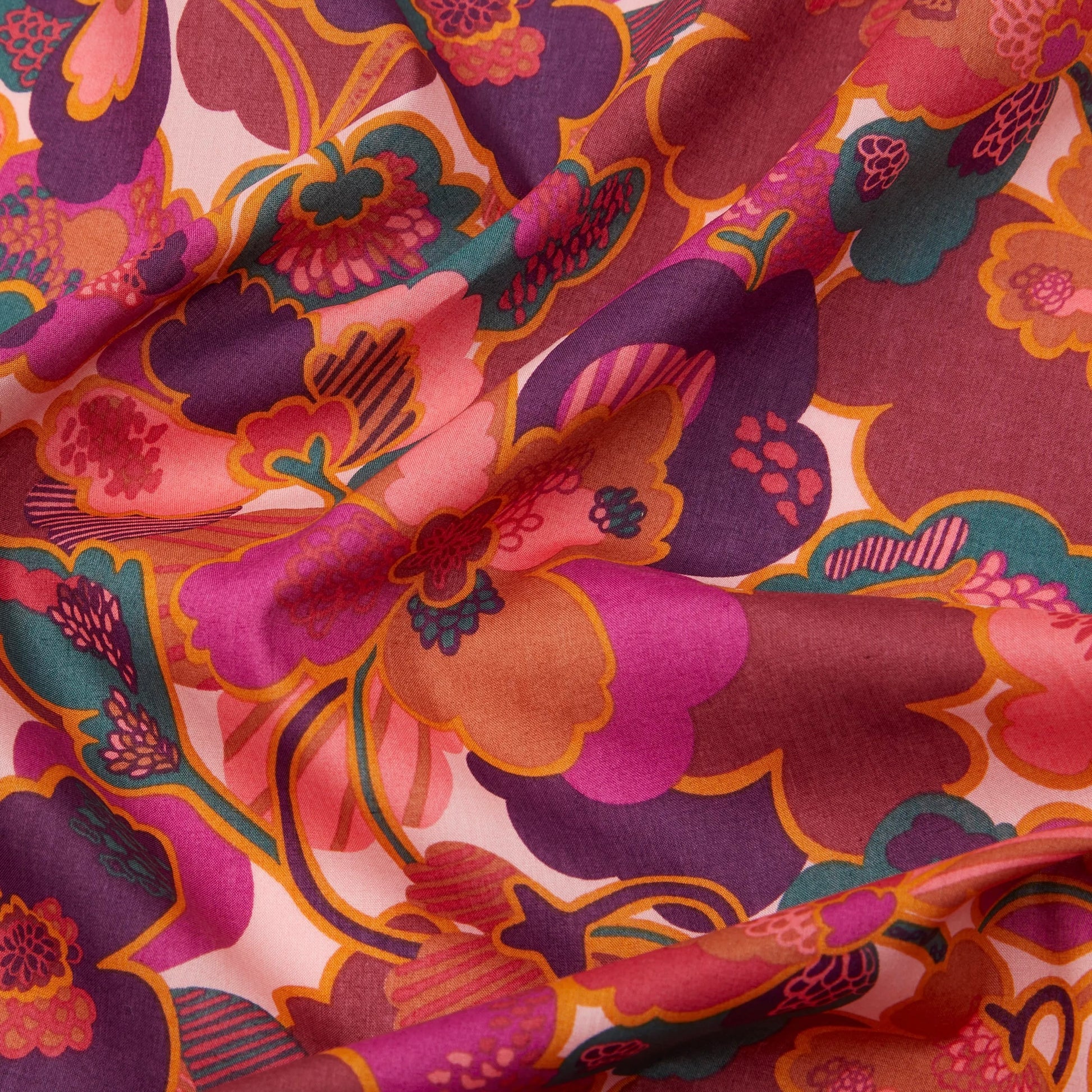 Liberty of London Tana Lawn - Prospect Flower A Red/Pink