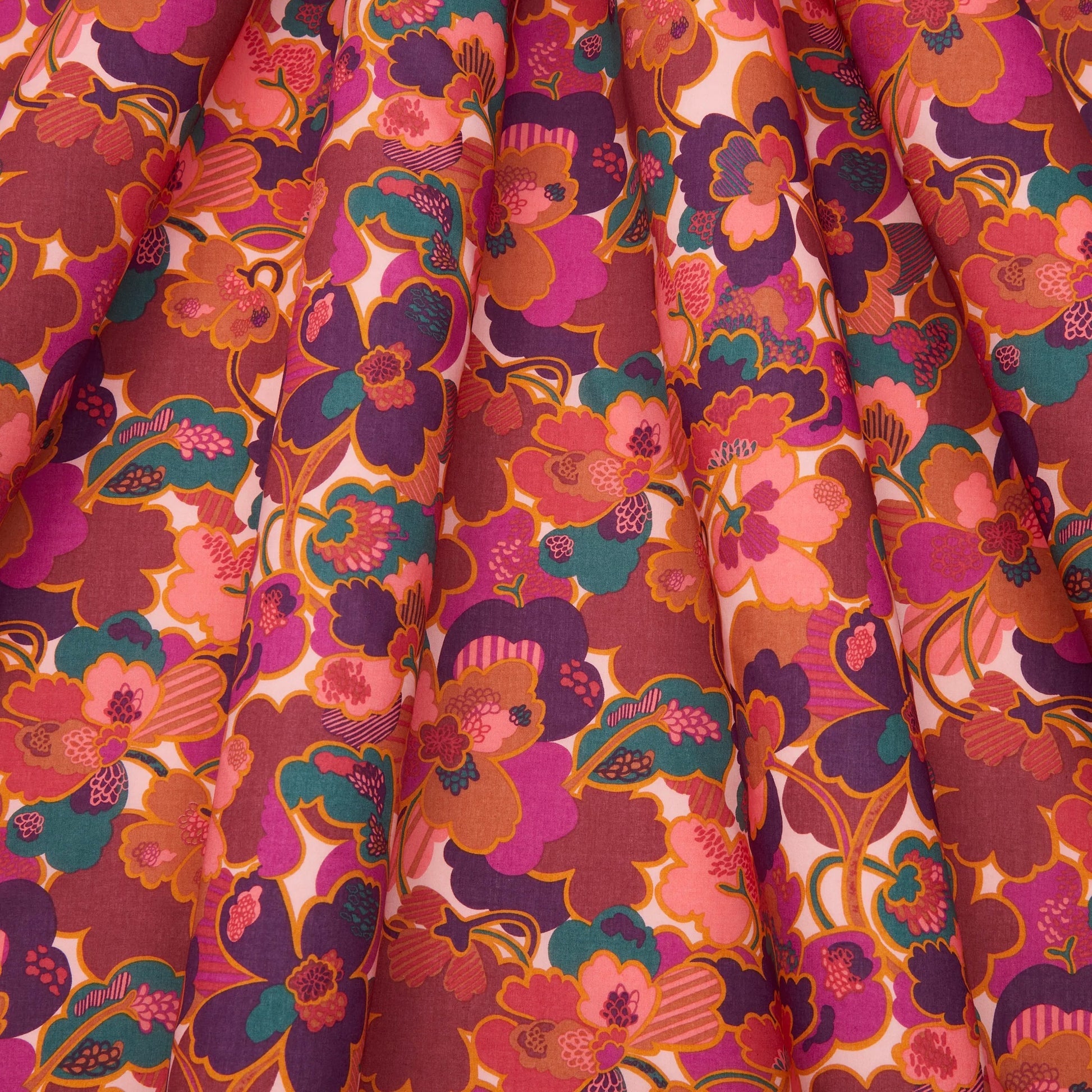 Liberty of London Tana Lawn - Prospect Flower A Red/Pink