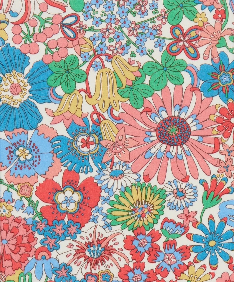 Liberty of London Tana Lawn - Rainbow Garden Bright