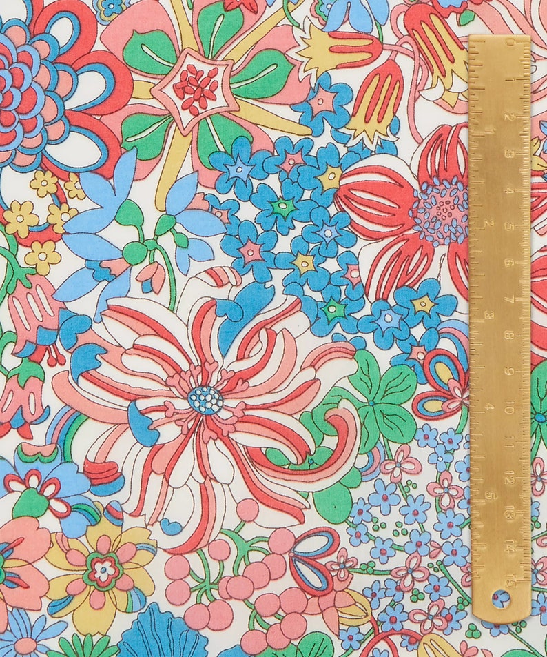 Liberty of London Tana Lawn - Rainbow Garden Bright