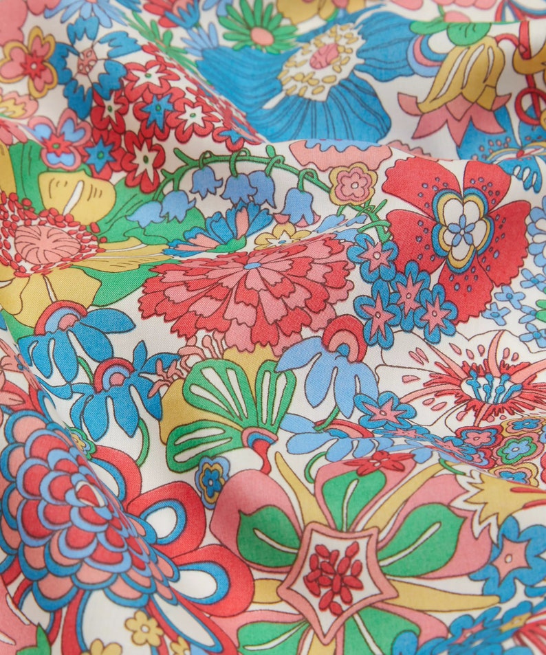 Liberty of London Tana Lawn - Rainbow Garden Bright