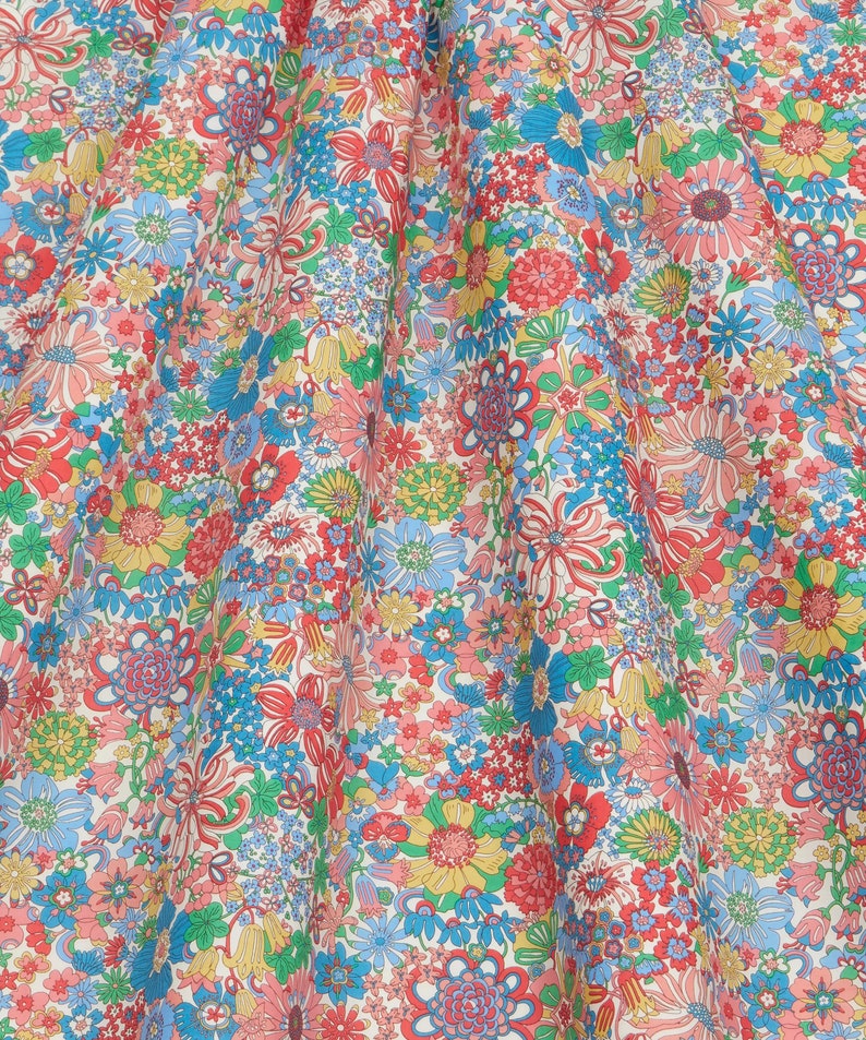 Liberty of London Tana Lawn - Rainbow Garden Bright