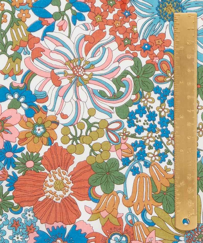 Liberty of London Tana Lawn - Rainbow Garden Green