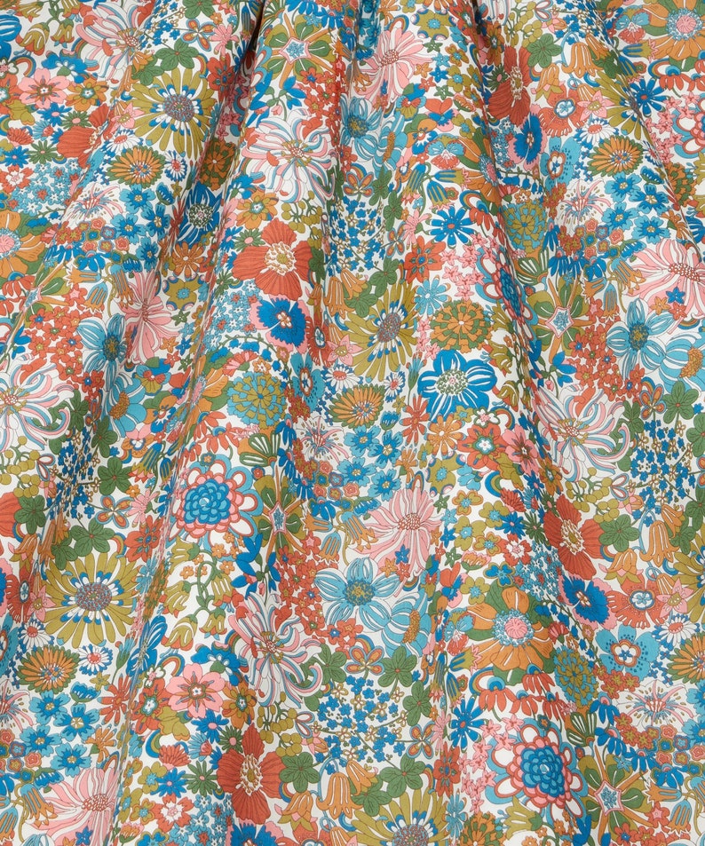 Liberty of London Tana Lawn - Rainbow Garden Green