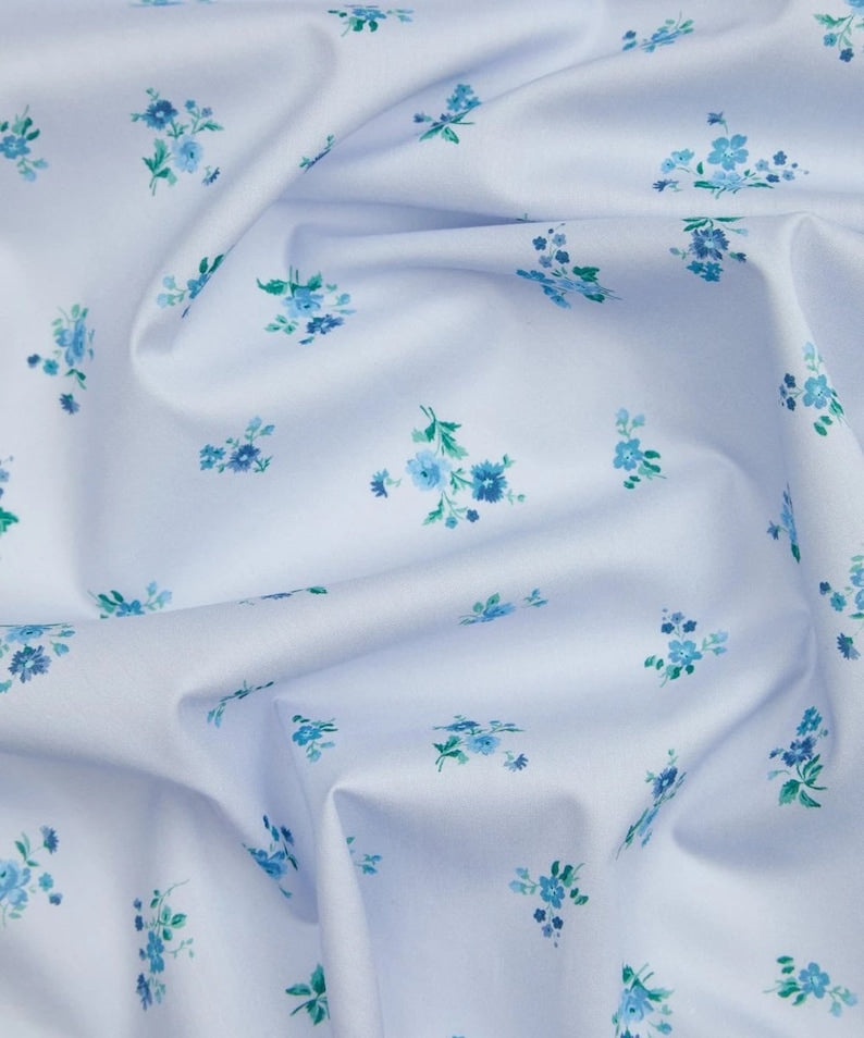 Liberty of London Tana Lawn - Posy Corsage Blue