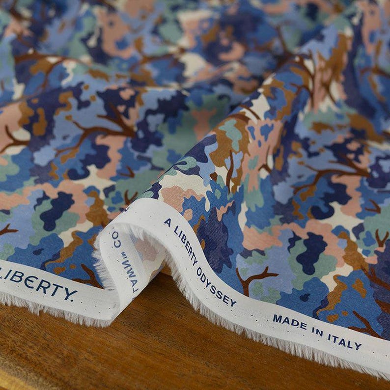 Liberty of London Tana Lawn - Woodland Camo Blue