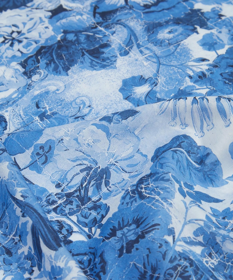 Liberty of London Tana Lawn - Parchment Petal Blue