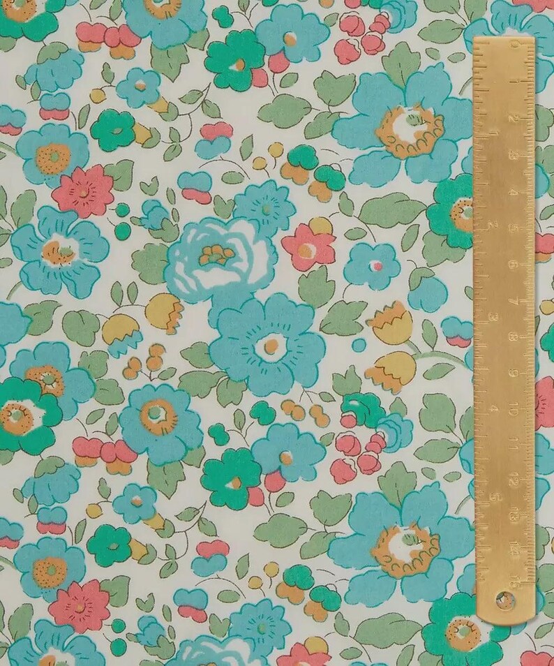 Liberty of London Tana Lawn - Betsy D Turquoise