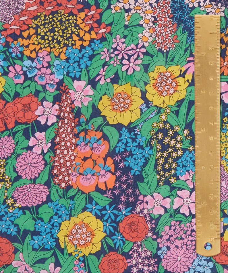 Liberty of London Tana Lawn - Ciara E Dark Blue
