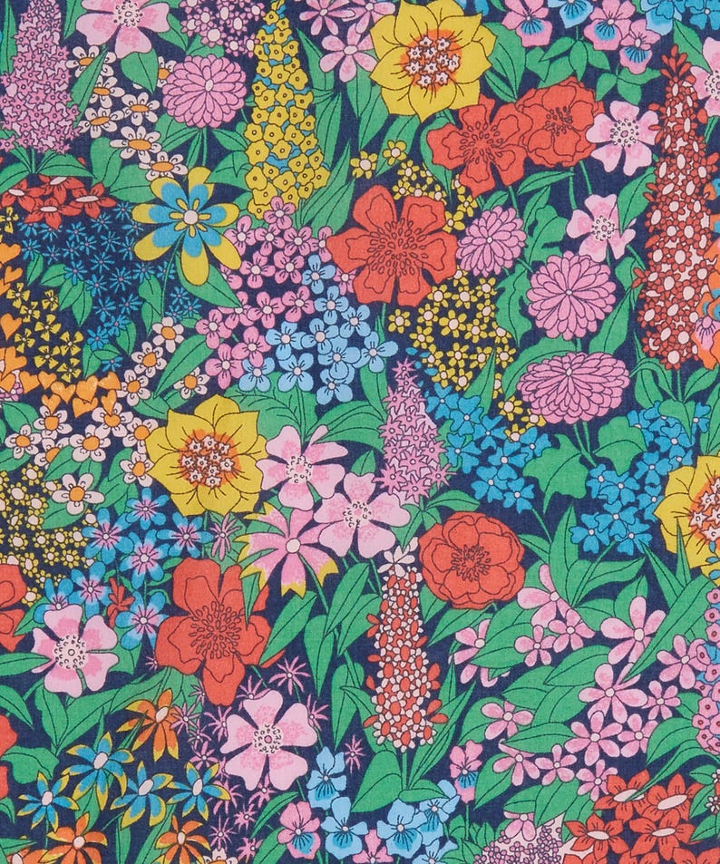 Liberty of London Tana Lawn - Ciara E Dark Blue